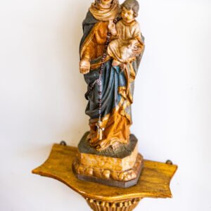 nossa senhora com menino e terço